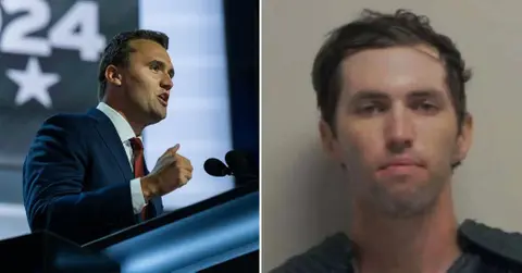 Composite photo of Charlie Kirk and Tyler Robinson