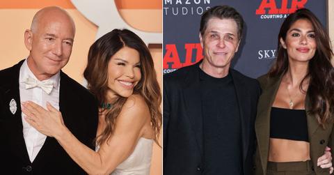 picture of Jeff Bezos and Lauren Sanchez, Patrick Whitesell and Pia