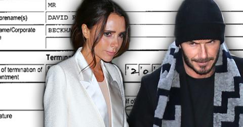 Victoria Beckham David Beckham Divorce Rumors Business Paperwork