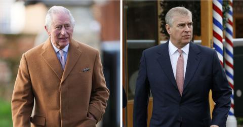 Photo of Prince Andrew and King Charles