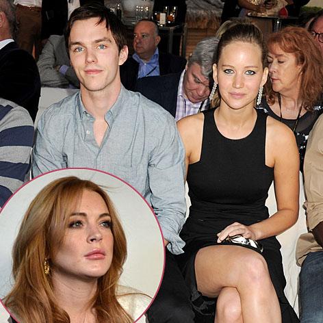 //lindsay lohan really hates jennifer lawrence and nicholas hoult