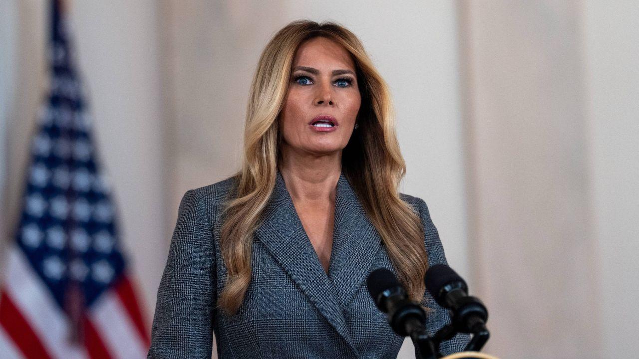 image of Melania Trump is reportedly unhappy about rumors surrounding Donald Trump and Natalie Harp.