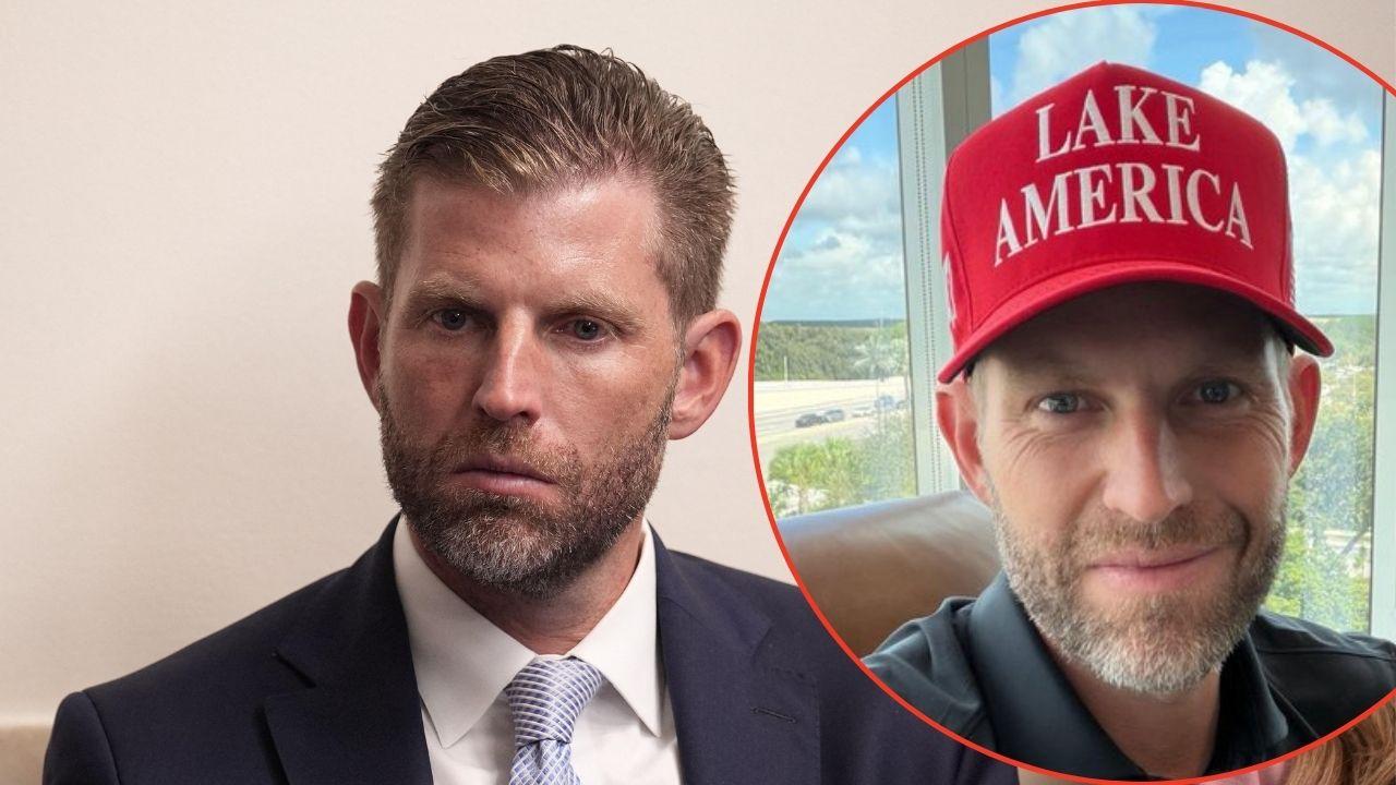A photo of Eric Trump alongside another photo of Eric Trump