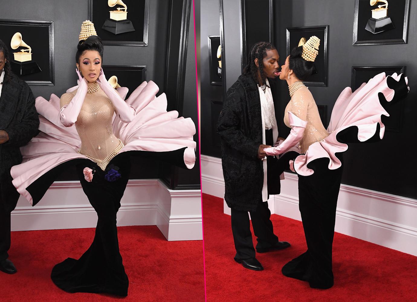 Grammys red carpet arrivals stars celebrities