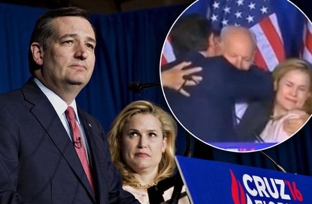 //ted cruz elbows wife in face video pp