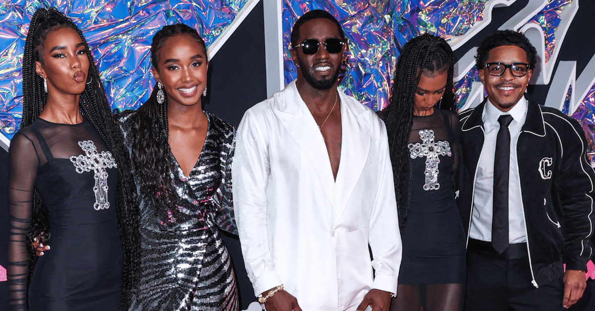 Photo of Sean 'Diddy' Combs and his children
