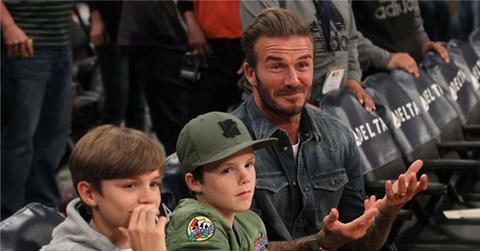 //David Victoria Beckham Divorce Rumors Separate Lives Lakers Game pp