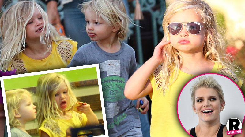 Jessica Simpson's Children Maxwell Johnson Ace Johnson Dinner