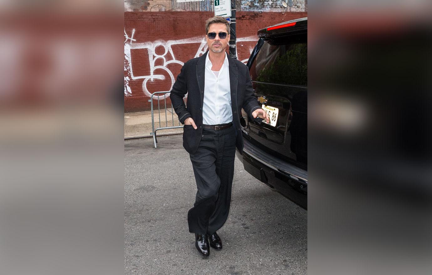 Brad Pitt Divorce Skinny Suit