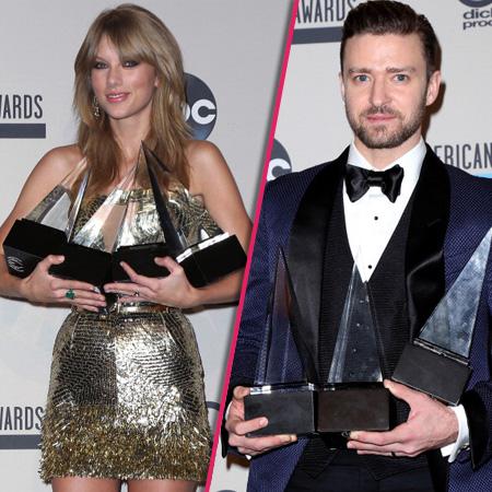 //taylor swift justin timberlake ama winners