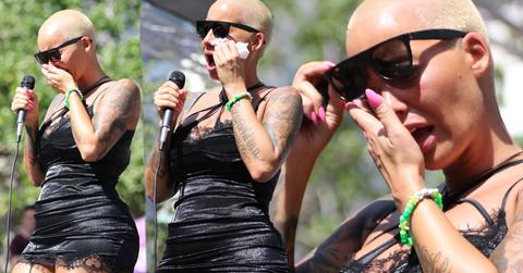 Amber Rose Breaks Down In Tears Over Kanye West Diss