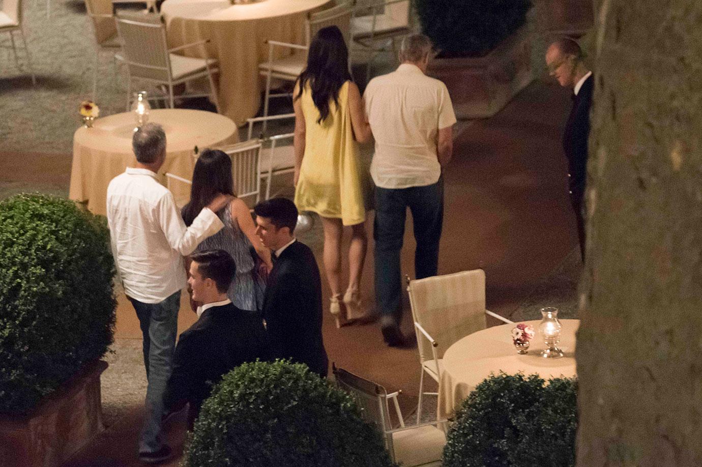 George Clooney amal romantic dinner twins