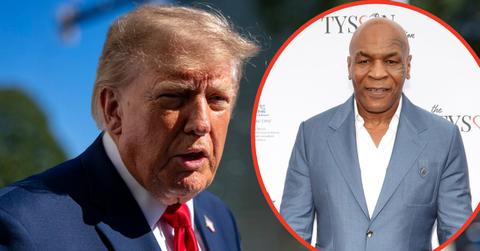 Split photos of Donald Trump and Mike Tyson