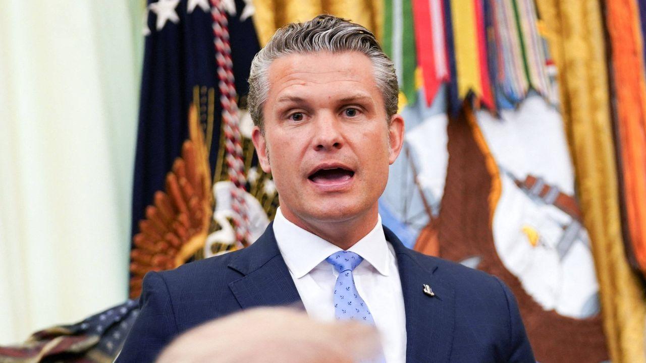 image of Social media critics slammed Pete Hegseth's impression.
