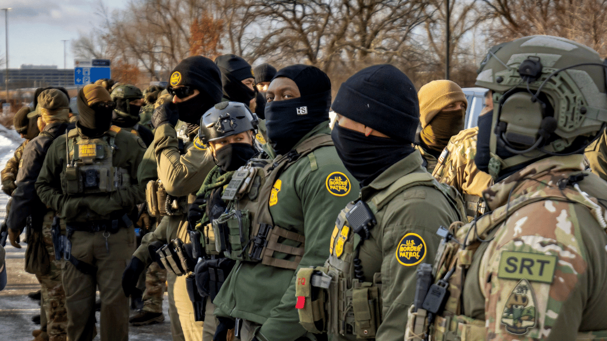 Photo of federal agents in Minnesota