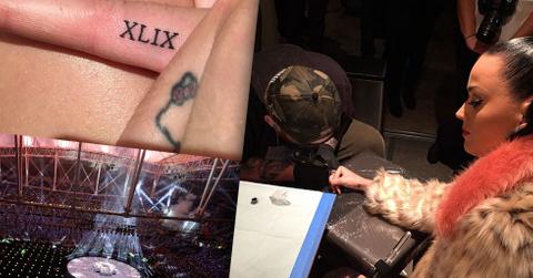 Katy Perry Super Bowl Tattoo