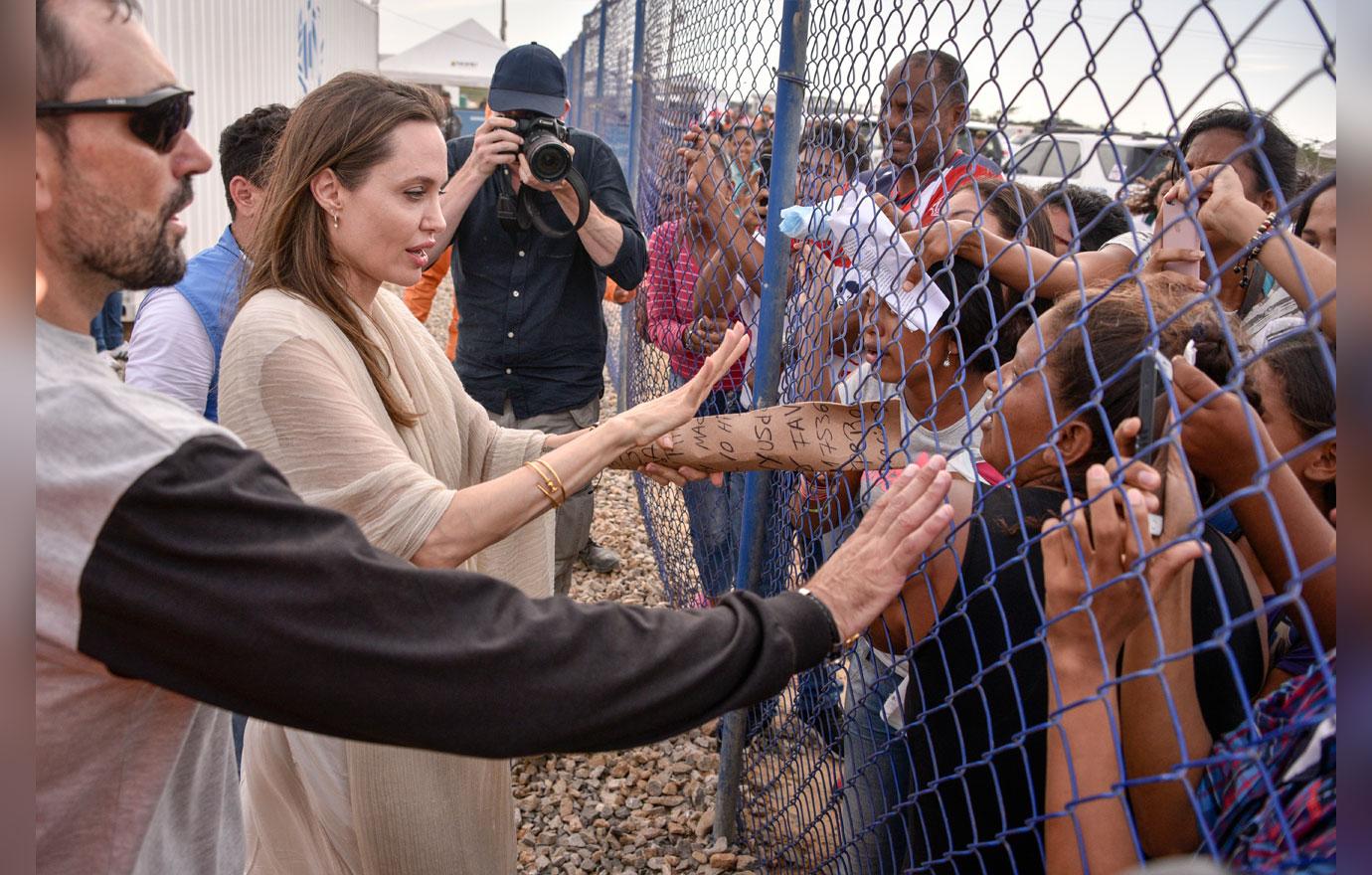 Angelina Jolie Visits Refugee Camp