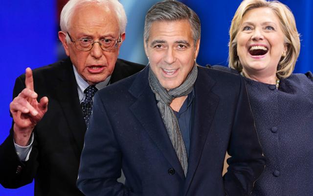 Bernie Sanders Slams George Clooney Hillary Clinton Fundraiser