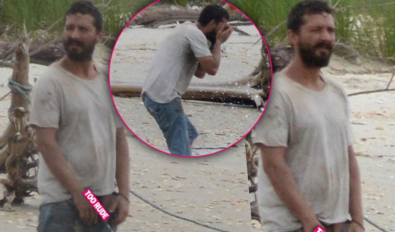 Photos Shia Labeouf Exposes Penis While Peeing In Public