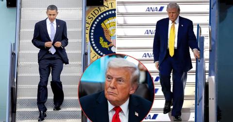 Photo of Barack Obama, Donald Trump