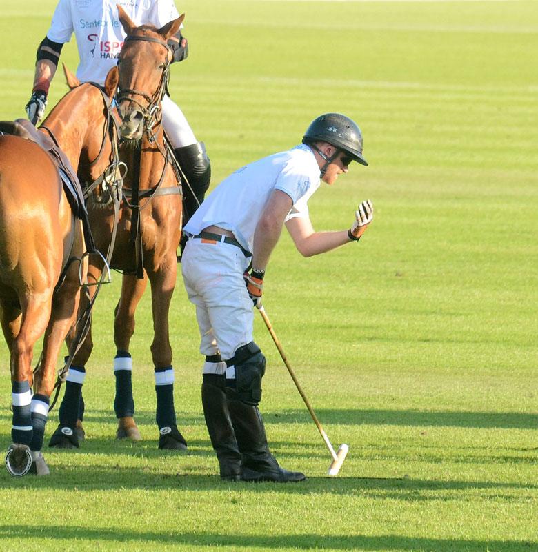 Prince Harry Falls Head-First Charity Polo Match