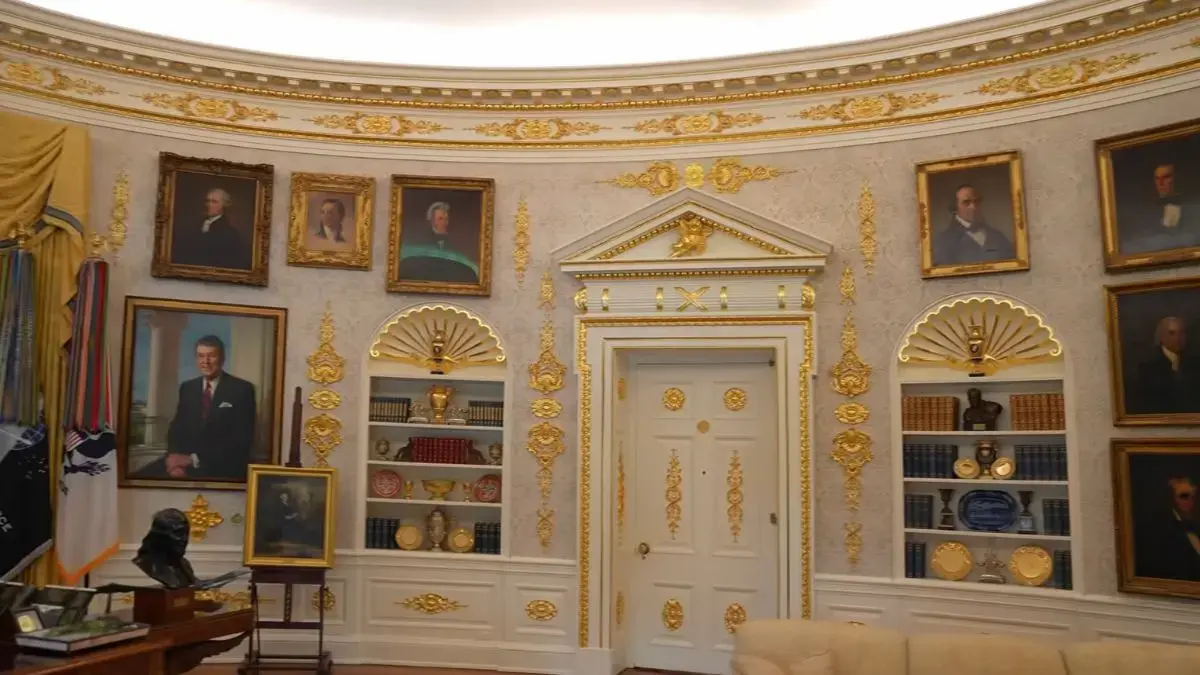 Donald Trump has embellished the White House with gold decor.
