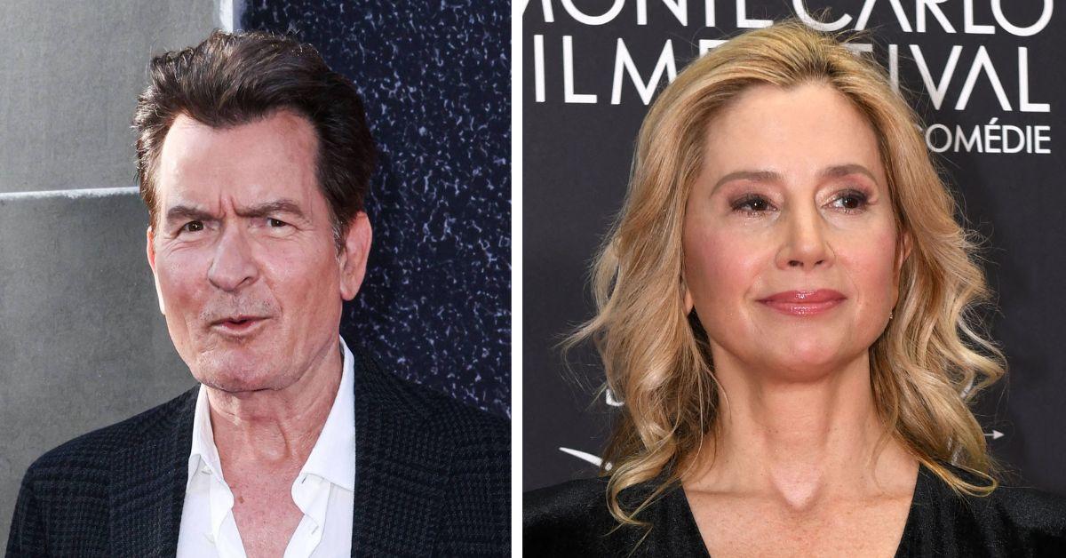 Photo of Charlie Sheen and Mira Sorvino