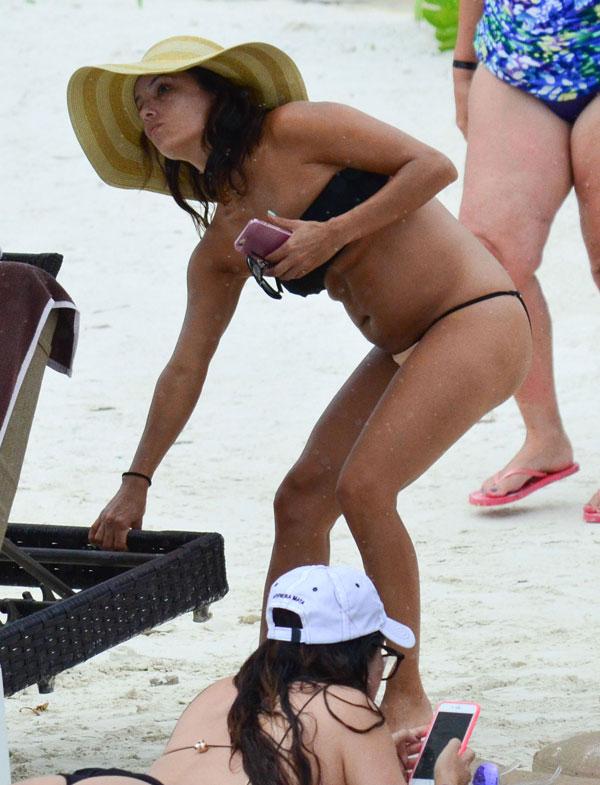 Eva Longoria Removing Lower Back Tattoo Tramp Stamp