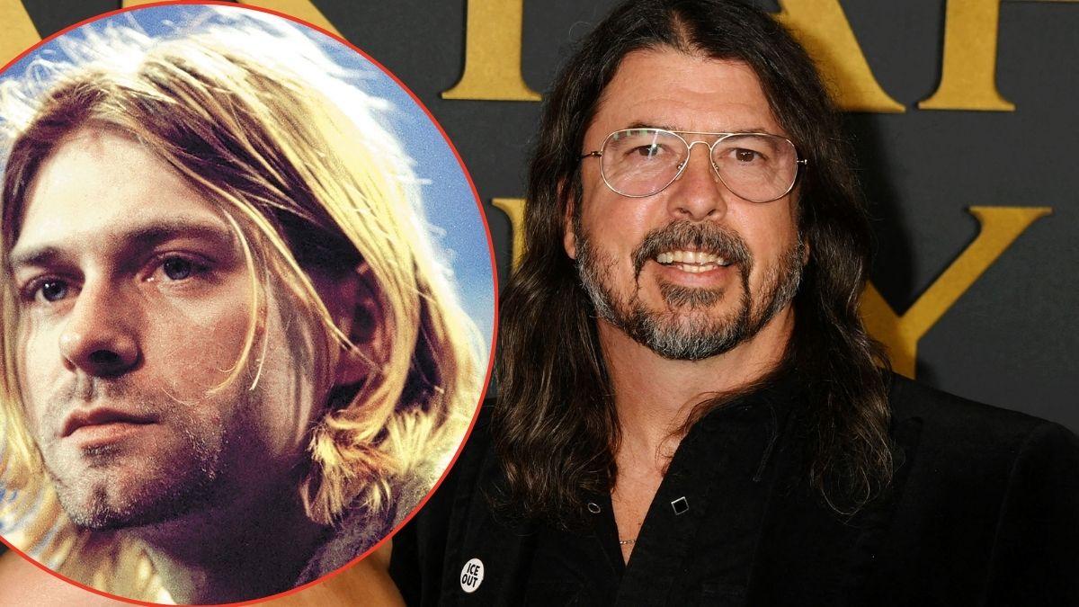 Photo of Dave Grohl and Kurt Cobain