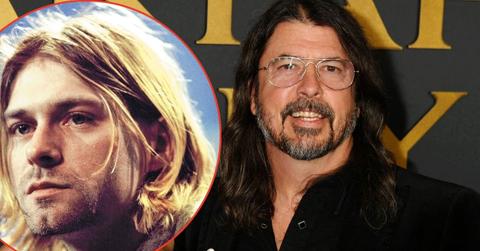 Photo of Dave Grohl and Kurt Cobain