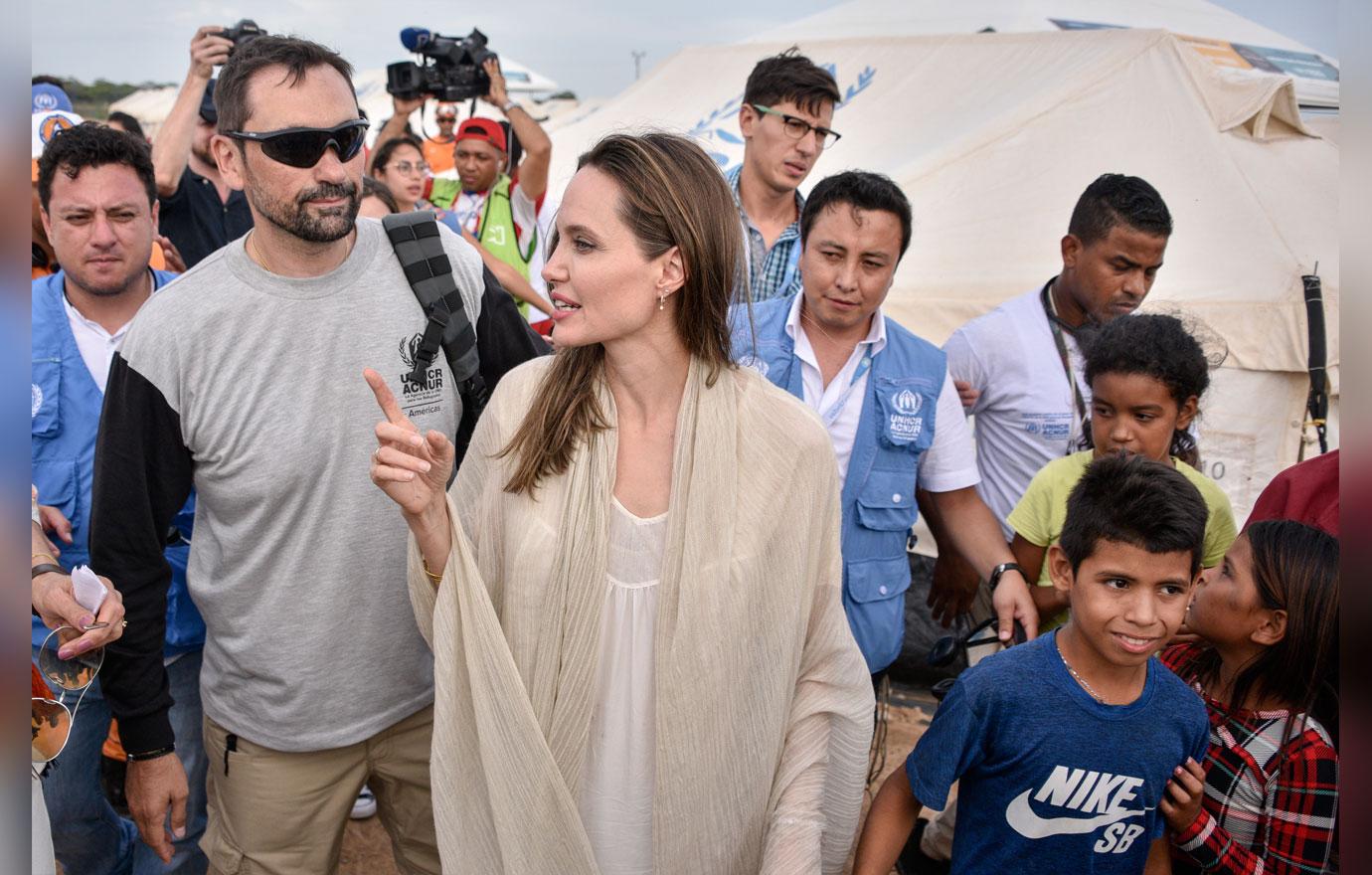 Angelina Jolie Visits Refugee Camp