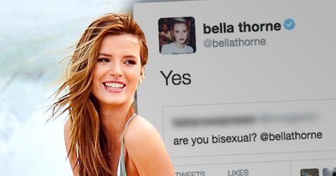 //bella thorne bisexual kissing girl pp
