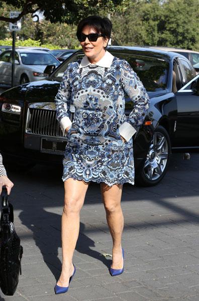 Kris Bruce Jenner Easter Sunday Church