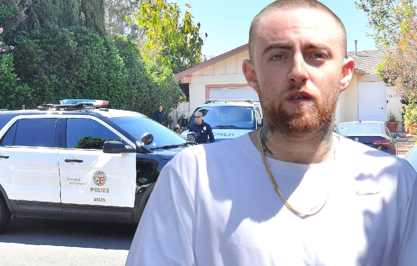 Mac Miller's Los Angeles home where he died from a suspected