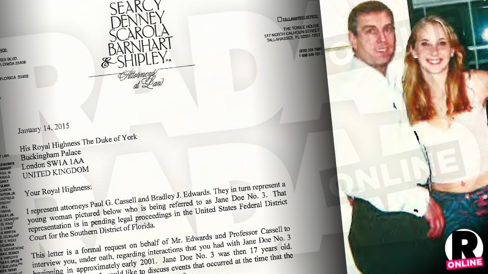 Return To Sender Prince Andrew Refused Certified Letter From ‘sex Slave Attorneys Asking For 