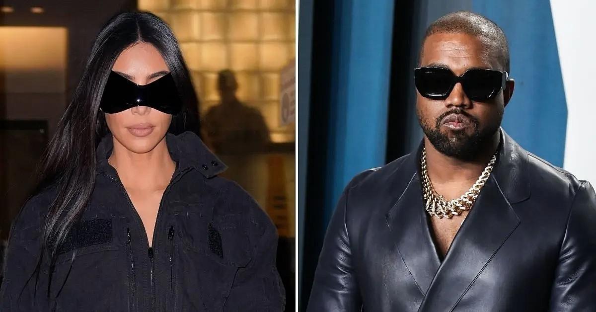 Photo of Kim Kardashian and Kanye West