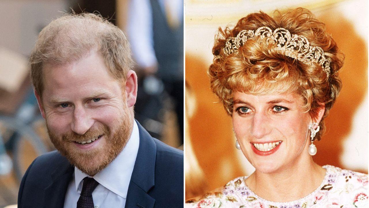picture of prince harry and princess diana
