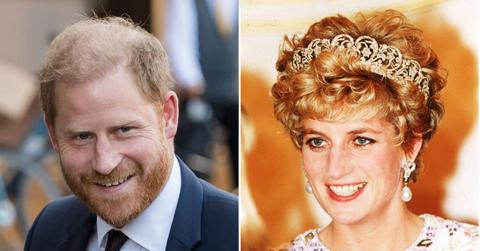 picture of prince harry and princess diana