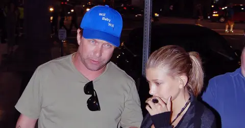 justin bieber spotted leaving church wife hailey bieber dad stephen baldwin prayers couple