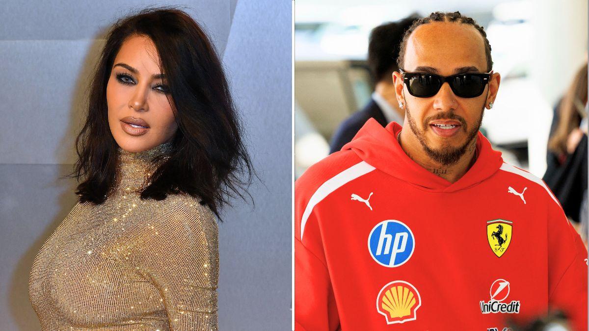 Photo of Lewis Hamilton and Kim Kardashian