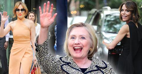 //hillary clinton flashes war chest lavish celebrity fundraiser pp