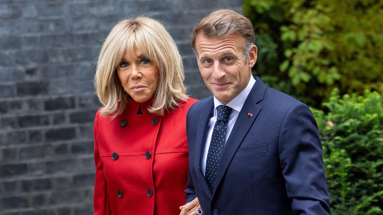 Emmanuel Macron and Brigitte Macron