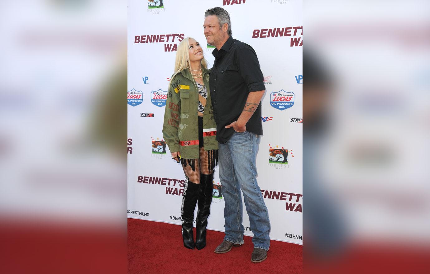 Gwen Stefani & Blake Shelton PDA At Premiere Amid Marriage Rumors