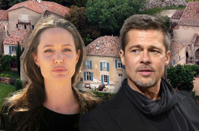 //brad pitt angelina jolie chateau miraval sale fight pp