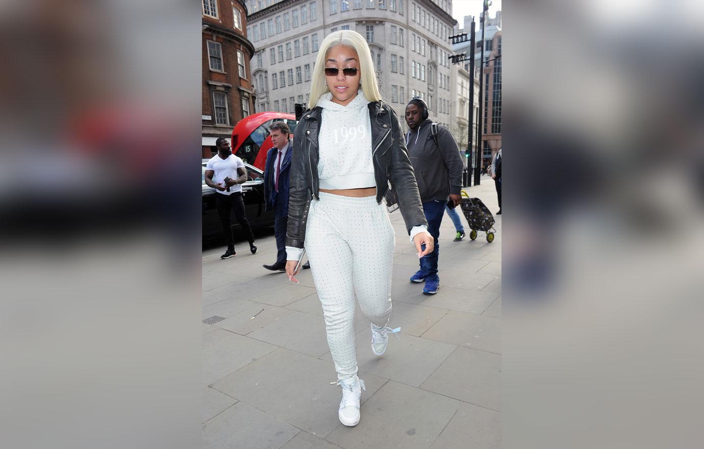 Jordyn Woods: Blonde Hair & White Tracksuit After Cheating Scandal