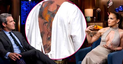 jennifer lopez slams ben affleck back tattoo