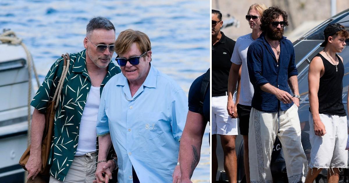 Elton John, David Furnish, Aaron Taylor-Johnson