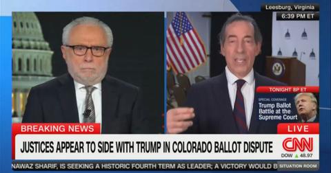 cnn wolf blitzer almost vomits live on air trump ballot dispute watch