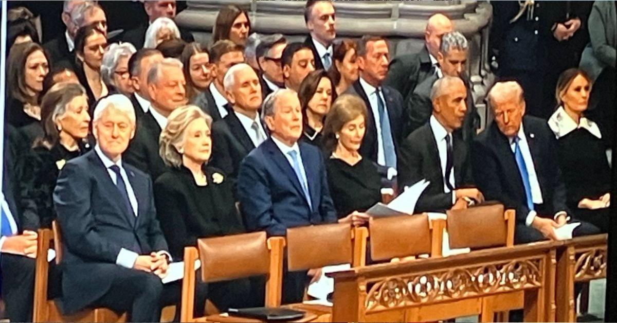 Photo of Jimmy Carter funeral attendees