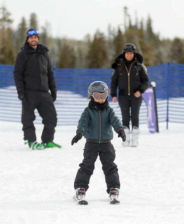 Kourtney Kardashian Scott Disick Ski